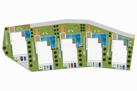 4+1 Villa  i Alanya, Antalya, Turkiet Nr. 60523 - 4