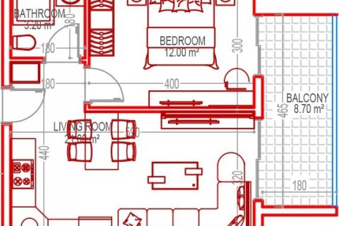 Apartment for sale  in Gazipasa, Antalya, Turkey, 1 bedroom, 55m2, No. 166024 – photo 11