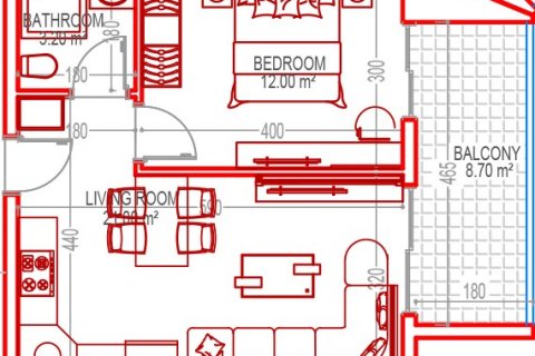 Продажа квартиры  в Газипаше, Анталье, Турция 1+1, 86.30м2, №166028 – фото 17