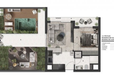Daire  1+1  Antalya, Türkiye №164126 - 14