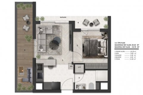 Daire  1+1  Antalya, Türkiye №164126 - 10