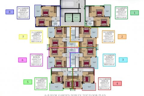 Продажа квартиры в Авсалларе, Анталье, Турция 1+1, 51м2, №179968 – фото 17