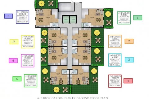 Продажа квартиры в Авсалларе, Анталье, Турция 1+1, 51м2, №179968 – фото 16
