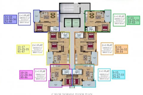 Продажа квартиры в Авсалларе, Анталье, Турция 1+1, 51м2, №179968 – фото 20