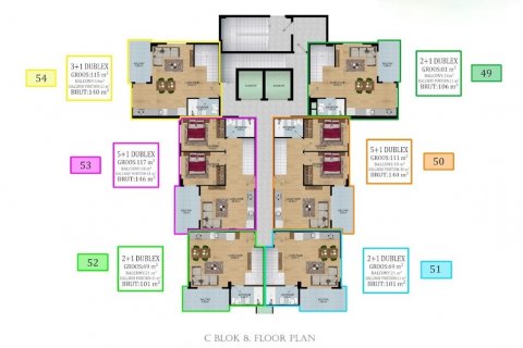 Продажа квартиры в Авсалларе, Анталье, Турция 1+1, 51м2, №179968 – фото 19