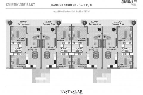 2+1 Leilighet i Hanging Gardens Village,  Nr. 188770 - 2