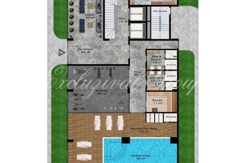 1+1 Leilighet i Alanya, Antalya, Tyrkia Nr. 179106 - 24