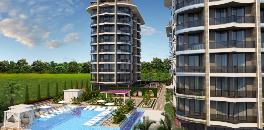 Daire 1+1 Alanya, Antalya, Türkiye №166127