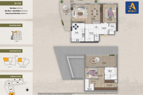 Продажа квартиры  в Шишли, Стамбуле, Турция 2+1, 240.62м2, №188097 – фото 2