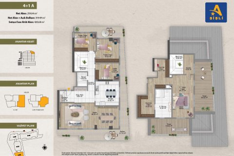 4+1 Leilighet i Avrupa Konutlari Şişli, Sisli, Istanbul, Tyrkia Nr. 188099 - 2