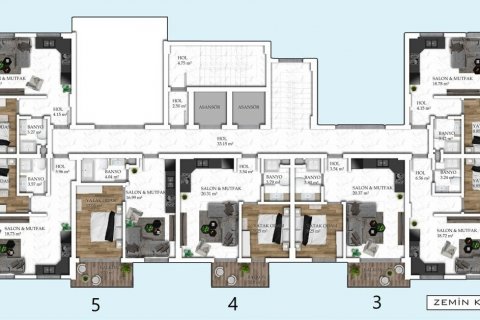Apartment for sale in Avsallar, Antalya, Turkey, 1 bedroom, 55m2, No. 47427 – photo 3