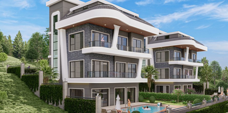 4+1 Lägenhet i Alanya, Antalya, Turkiet Nr. 185827