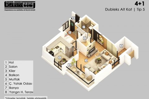 3+1 Leilighet i Antalya, Tyrkia Nr. 169157 - 17