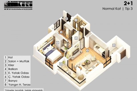 3+1 Leilighet i Antalya, Tyrkia Nr. 169157 - 16