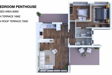 Продажа квартиры в Северном Кипре 3+1, 107м2, №187514 – фото 11