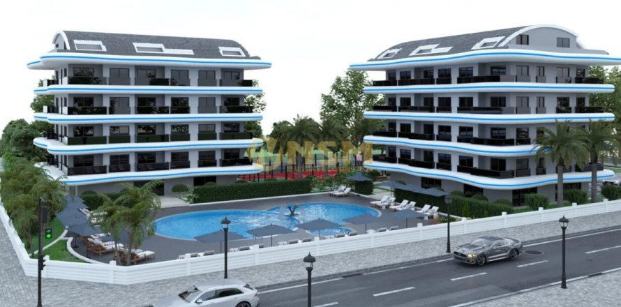 1+1 Leilighet  i Alanya, Antalya, Tyrkia Nr. 179693
