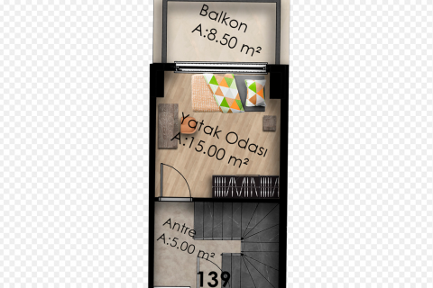 Dubleks daire  5+2  Gazipaşa, Antalya, Türkiye №168925 - 17