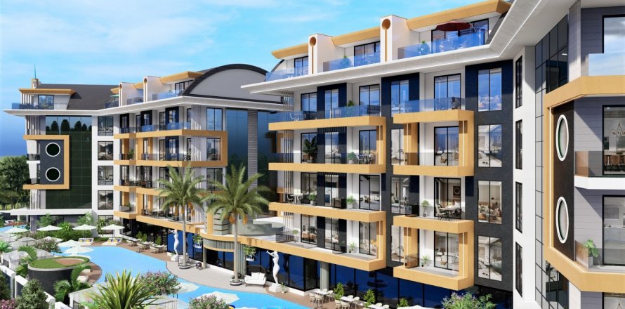 2+1 Lejlighed  i Alanya, Antalya, Tyrkiet Nr. 173380