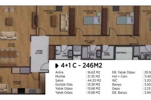 Wohnung in Istanbul, Türkei Nr. 186365 - 26