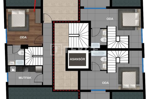 2+1 Lejlighed i Antalya, Tyrkiet Nr. 206522 - 11