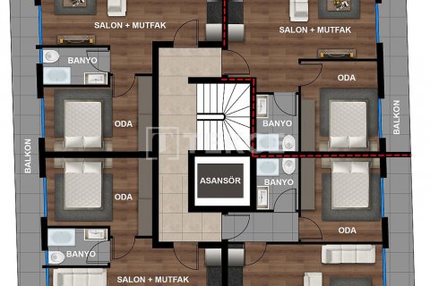 Продажа пентхауса в Анталье, Турция 4+1, 220м2, №206523 – фото 9