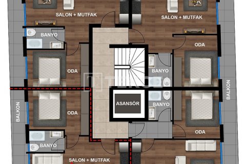 Продажа пентхауса в Анталье, Турция 4+1, 220м2, №206523 – фото 7