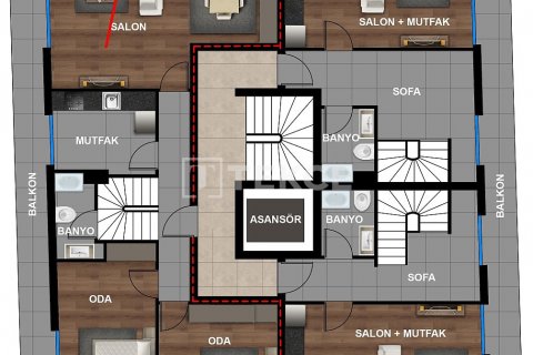 Продажа пентхауса в Анталье, Турция 4+1, 220м2, №206523 – фото 10