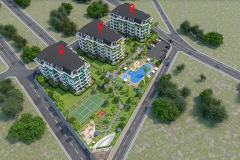 1+1 Leilighet  i Oba, Antalya, Tyrkia Nr. 69841 - 9