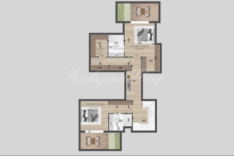 2+1 Villa  i Bodrum, Mugla, Turkiet Nr. 179345 - 16