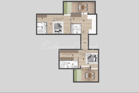 2+1 Villa  i Bodrum, Mugla, Turkiet Nr. 179345 - 10