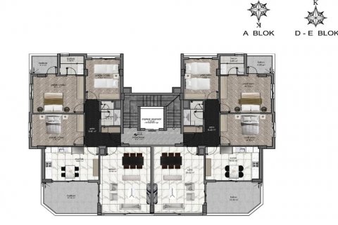 Leilighet  i Alanya, Antalya, Tyrkia Nr. 186255 - 22