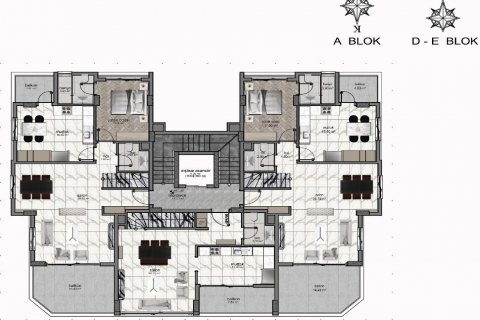 Leilighet  i Alanya, Antalya, Tyrkia Nr. 186255 - 21