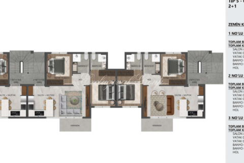 2+1 Villa in Bodrum, Mugla, Türkei Nr. 179164 - 12