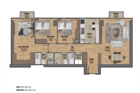 Apartment for sale in Istanbul, Turkey, 61m2, No. 186400 – photo 20