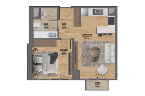 Apartment for sale in Istanbul, Turkey, 61m2, No. 186400 – photo 15
