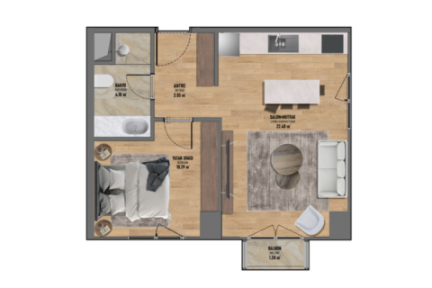 Apartment for sale in Istanbul, Turkey, 61m2, No. 186400 – photo 16