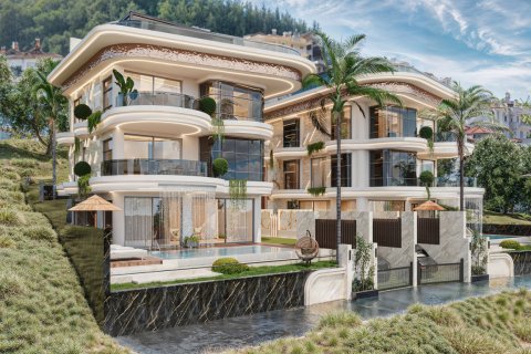 4+1 Villa  i Alanya, Antalya, Tyrkiet Nr. 188936