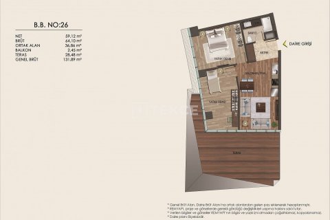 2+1 Leilighet  i Istanbul, Tyrkia Nr. 45255 - 22