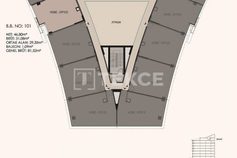 2+1 Leilighet  i Istanbul, Tyrkia Nr. 45255 - 11