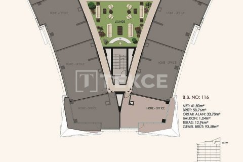2+1 Leilighet  i Istanbul, Tyrkia Nr. 45255 - 13