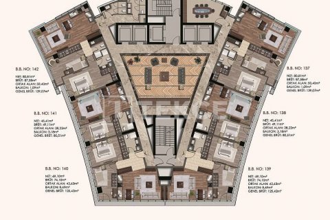 2+1 Leilighet  i Istanbul, Tyrkia Nr. 45255 - 15