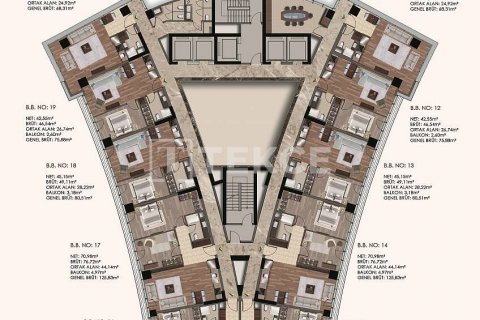 2+1 Leilighet  i Istanbul, Tyrkia Nr. 45255 - 16