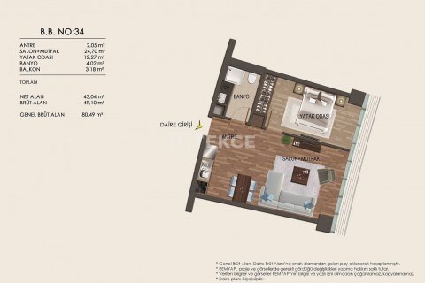 2+1 Leilighet  i Istanbul, Tyrkia Nr. 45255 - 29