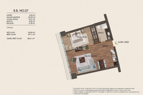 2+1 Leilighet  i Istanbul, Tyrkia Nr. 45255 - 25