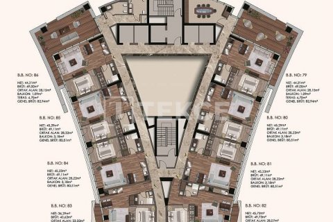 2+1 Leilighet  i Istanbul, Tyrkia Nr. 45255 - 9
