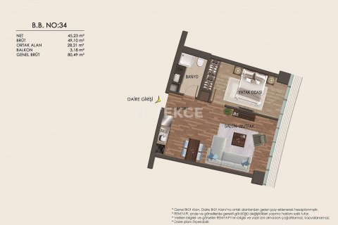 2+1 Leilighet  i Istanbul, Tyrkia Nr. 45255 - 28