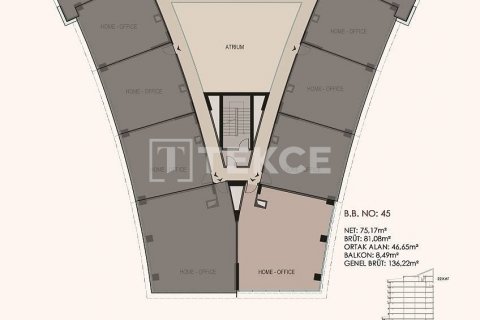 2+1 Leilighet  i Istanbul, Tyrkia Nr. 45255 - 20
