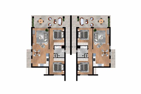 2+1 Villa i Yeni Erenkoy, Guzelyurt, Nr. 169619 - 3