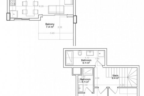 Пентхаус в Yekta Green Life Gazipasa Residence 2+1, Газипаша, Анталья, Турция №160740