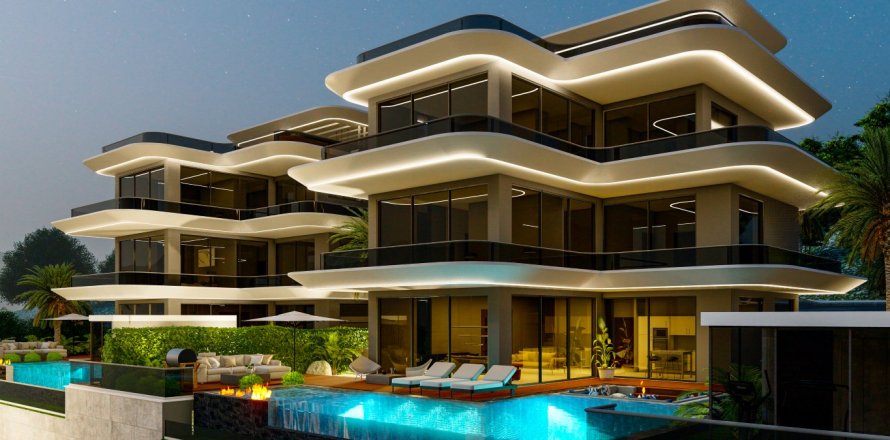 4+1 Villa i Alanya, Antalya, Tyrkiet Nr. 169834